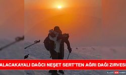 Alacakayalı Dağcı Neşet Sert’ten Ağrı Dağı Zirvesi