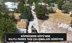 Köprüdere Köyü’nde Kilitli Parke Taşı Çalışmaları Sürüyor