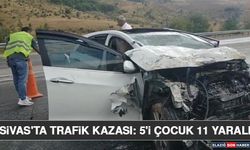 Sivas'ta Trafik Kazası: 5'i Çocuk 11 Yaralı
