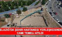 Elazığ'da Şehir Hastanesi Yerleşkesinde Cami Temeli Atıldı