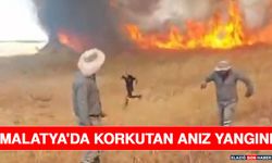 Malatya'da Korkutan Anız Yangını