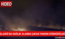 Elazığ’da Dağlık Alanda Çıkan Yangın Söndürüldü