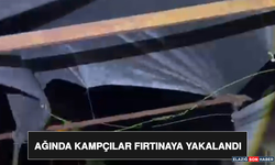 Ağında Kampçılar Fırtınaya Yakalandı