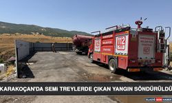 Karakoçan'da Semi Treylerde Çıkan Yangın Söndürüldü