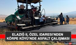 Elazığ İl Özel İdaresi’nden Körpe Köyü’nde Asfalt Çalışması