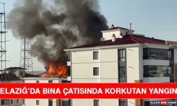 Elazığ’da Bina Çatısında Korkutan Yangın