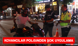 Kovancılar Polisinden Şok Uygulama