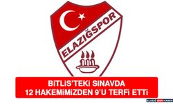 Bitlis’teki Sınavda 12 Hakemimizden 9’u Terfi Etti
