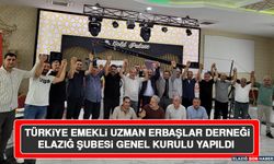 Türkiye Emekli Uzman Erbaşlar Derneği Elazığ Şubesi Genel Kurulu Yapıldı