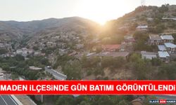 Maden İlçesinde Gün Batımı Görüntülendi