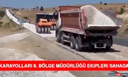 Karayolları 8. Bölge Müdürlüğü Ekipleri Sahada