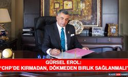 Gürsel Erol: “CHP’de Kırmadan, Dökmeden Birlik Sağlanmalı”