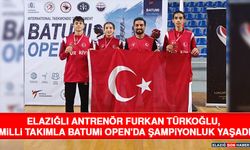Elazığlı Antrenör Furkan Türkoğlu, Milli Takımla Batumi Open'da Şampiyonluk Yaşadı