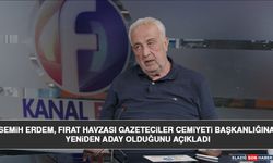 Semih Erdem, Fırat Havzası Gazeteciler Cemiyeti Başkanlığına Yeniden Aday Olduğunu Açıkladı