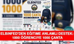 ELBİNFED’den Eğitime Anlamlı Destek: 1000 Öğrenciye 1000 Çanta