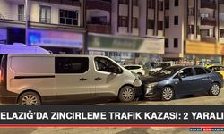 Elazığ’da Zincirleme Trafik Kazası: 2 Yaralı
