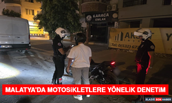 Malatya'da Motosikletlere Yönelik Denetim