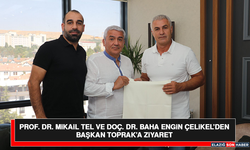 Prof. Dr. Mikail Tel ve Doç. Dr. Baha Engin Çelikel’den Başkan Toprak’a Ziyaret
