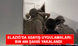Elazığ'da Asayiş Uygulamaları: Bin 489 Şahıs Yakalandı