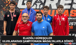 Elazığlı Güreşçiler Uluslararası Şampiyonada Madalyalarla Döndü