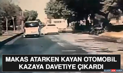 Makas Atarken Kayan Otomobil Kazaya Davetiye Çıkardı