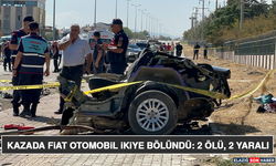 Kazada Fiat Otomobil İkiye Bölündü: 2 Ölü, 2 Yaralı