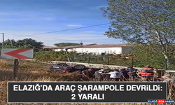 Elazığ’da Araç Şarampole Devrildi: 2 Yaralı