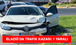 Elazığ’da Trafik Kazası: 1 Yaralı