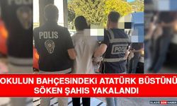 Okulun Bahçesindeki Atatürk Büstünü Söken Şahıs Yakalandı