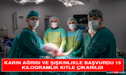 Karın Ağrısı Ve Şişkinlikle Başvurdu 15 Kilogramlık Kitle Çıkarıldı