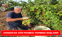 Araban’da Gün Pekmezi Yapımına Başlandı