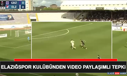 Elazığspor Kulübünden Video Paylaşımlı Tepki