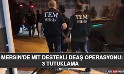 Mersin'de MİT Destekli Deaş Operasyonu: 3 Tutuklama