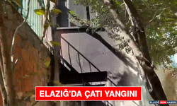 Elazığ'da Çatı Yangını