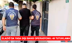 Elazığ’da Yasa Dışı Bahis Operasyonu: 49 Tutuklama