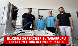 Elazığlı Öğrenciler Su Tasarrufu Projesiyle Dünya Finaline Kaldı