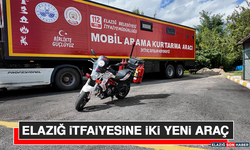 Elazığ İtfaiyesine İki Yeni Araç