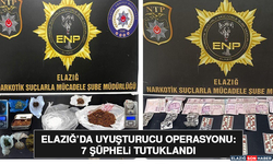 Elazığ’da Uyuşturucu Operasyonu: 7 Şüpheli Tutuklandı