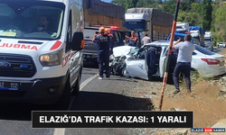 Elazığ’da Trafik Kazası: 1 Yaralı