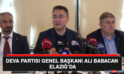 DEVA Partisi Genel Başkanı Ali Babacan Elazığ’da