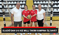 Elazığ’dan U15 Kız Milli Takım Kampına Üç Davet