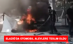 Elazığ'da Otomobil Alevlere Teslim Oldu