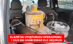 Elazığ’da Uyuşturucu Operasyonu: 1 Kilo 850 Gram Esrar Ele Geçirildi