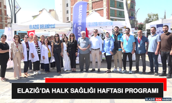 Elazığ’da Halk Sağlığı Haftası Programı