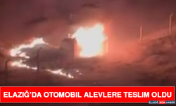 Elazığ’da Otomobil Alevlere Teslim Oldu