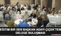 Eğitim Bir Sen Başkan Adayı Çiçek’ten Delege Buluşması