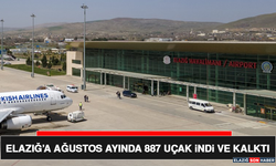 Elazığ’a Ağustos Ayında 887 Uçak İndi ve Kalktı