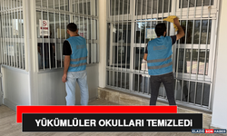 Yükümlüler Okulları Temizledi