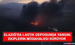 Elazığ'da Lastik Deposunda Yangın: Ekiplerin Müdahalesi Sürüyor