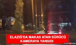 Elazığ'da Makas Atan Sürücü Kameraya Yansıdı